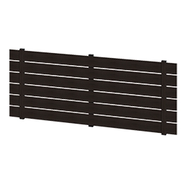 EXISLAND_フェンス_Eウッドスタイル_ベーシック極_採光パネル付き