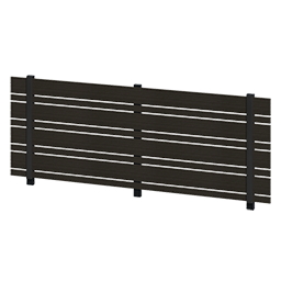 EXISLAND_フェンス_Eウッドスタイル_リアルⅡ_パネルサイズ混合タイプ