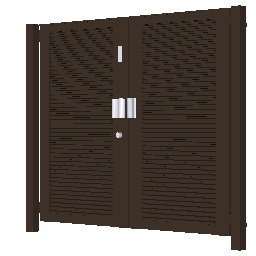 開き門扉AB_スマートロックシステム_FamiLock_YM1型