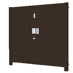 開き門扉AB_スマートロックシステム_FamiLock_TM2型