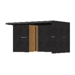 プラスGエントランス_開き門扉AH_クランクイン納まり